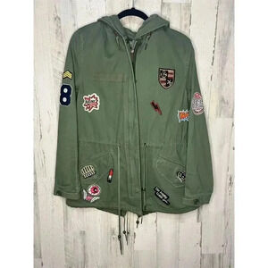 Bagatelle Women's Military Style Field‎ Jacket Green Size L Casual